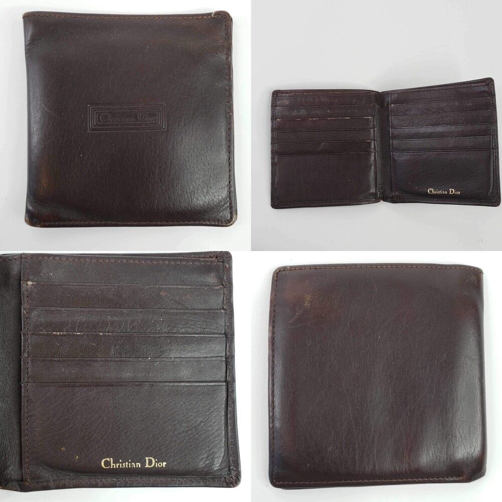 Dior Dark Brown Leather Wallet
